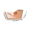 Scaffale per Libri Porta Libri Triangolare Supporto per Libri Multiuso in Legno