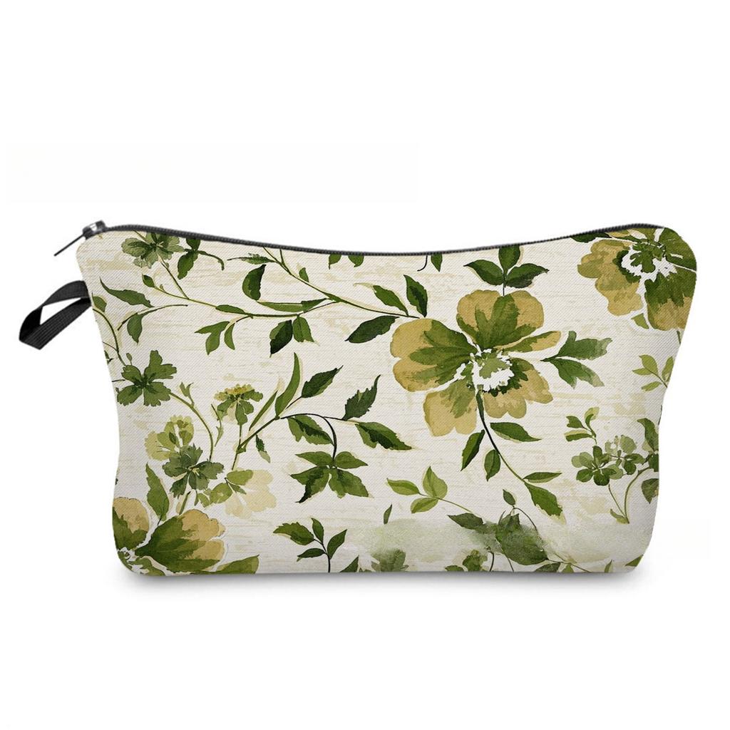 Women Floral Print Cosmetic Bag Toiletries Organize Travel Storage Case 6878 KTB