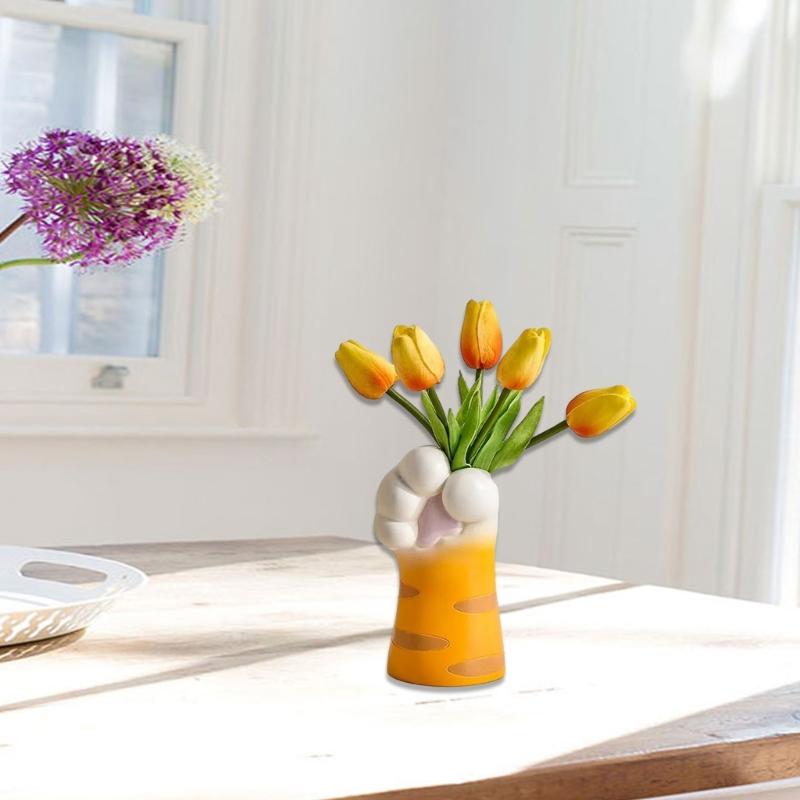 Geometric Cute  Claw Art Gypsum Silicone Mold Vase Storage Box Mold for Making Succulent  Flower  Pen Holder
