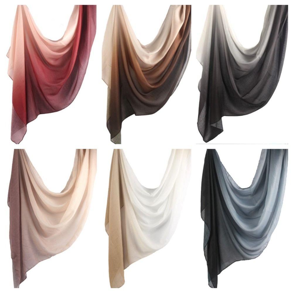 Long Hijab Scarf Bandana Wraps Shawl Luxury Headscarf  Beach