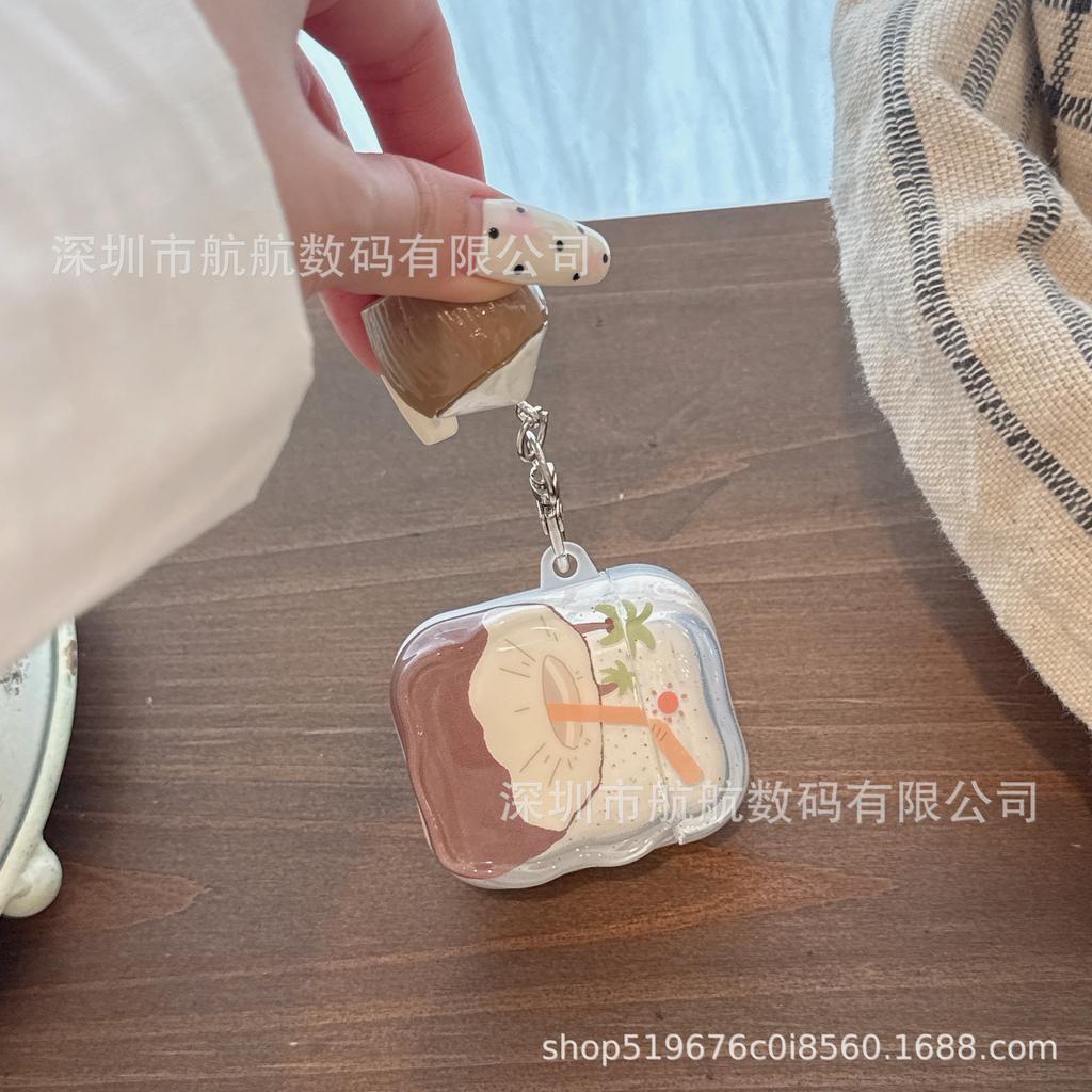 ins summer splashing ink coconut is suitable for airpodsPro1 apple protective case bluetooth 1/1st generation 1st generation earphone case