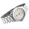 Casio Klassische analoge Edelstahl-Quarzuhr mit silbernem Zifferblatt MTP-1370D-7A2 für Herren