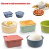 1/2Pcs Silicone Pizza Dough Proofing Box Heat Resistant Baking Tool for Fridge Bakery Making Food Fermentation Box