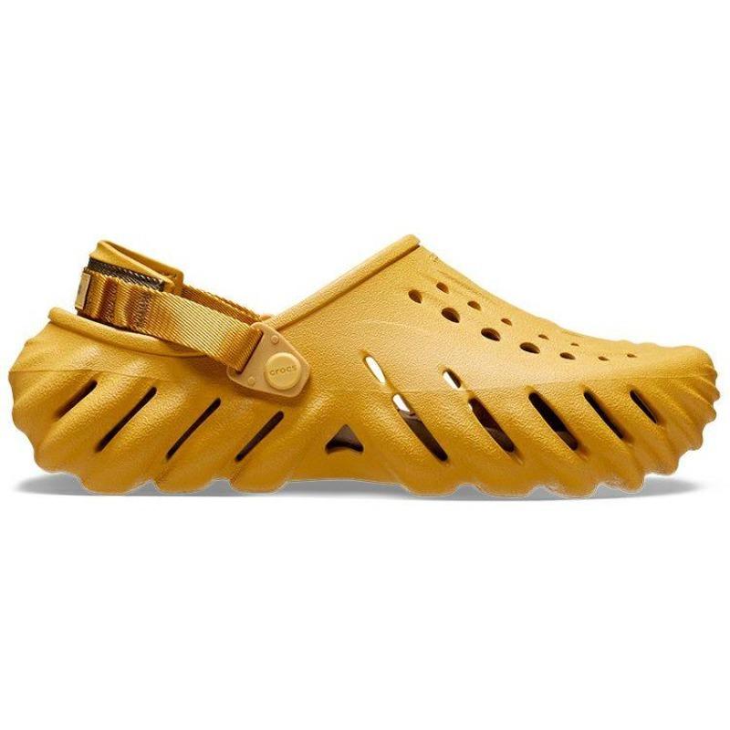 Crocs EVA Round Toe Outdoor Breathable Clogs Unisex Desert Yellow 207937-76A