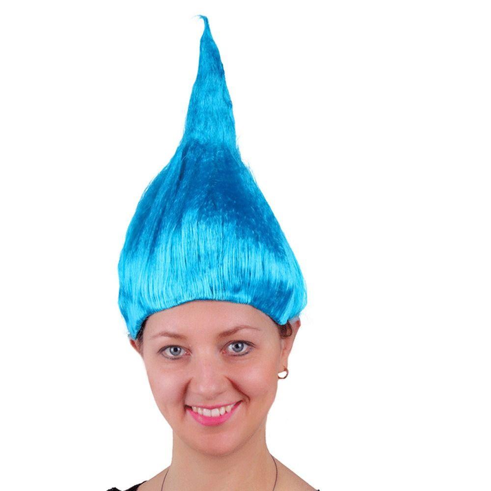 K drát / P drát Elf Pixie paruka Troll styl vlasy paruky vysoce kvalitní kreslený cosplay pro dospělé