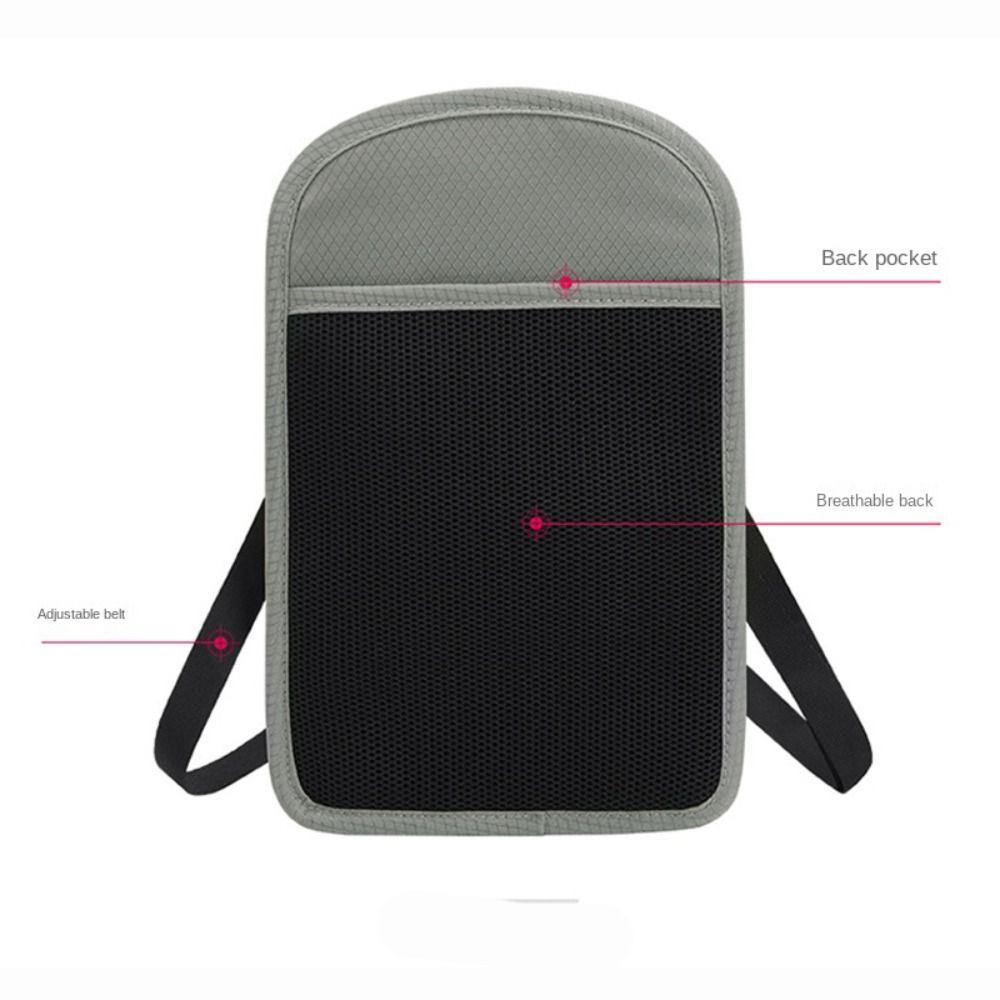 Nylon RFID Blocking Passport Bag Anti-theft with Adjustable Neck Strap Halter Card Holder Water Repellent Travel Neck Wallet