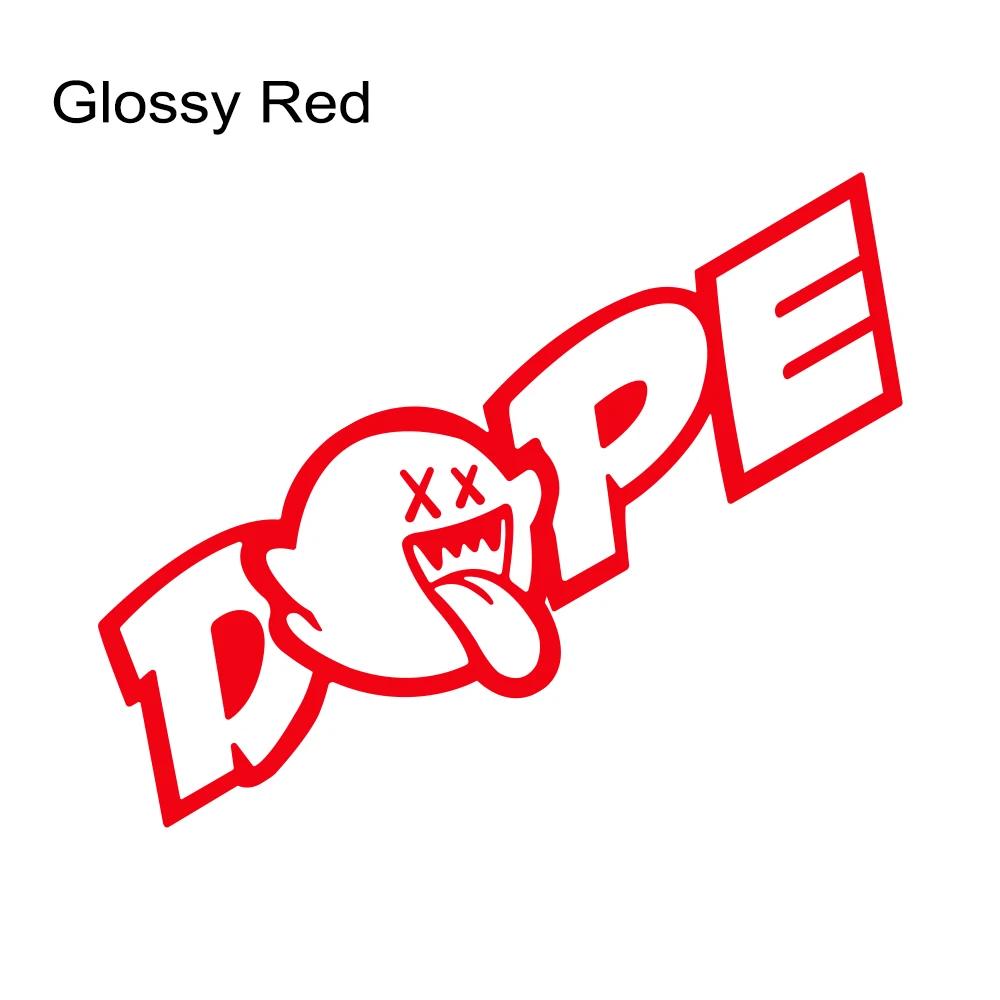 20x7cm DOPE Anime Ghost Halloween Cute Car Stickers Styling Car Body Window Motorcycle Decor Vinyl Film Decal Auto Accessories