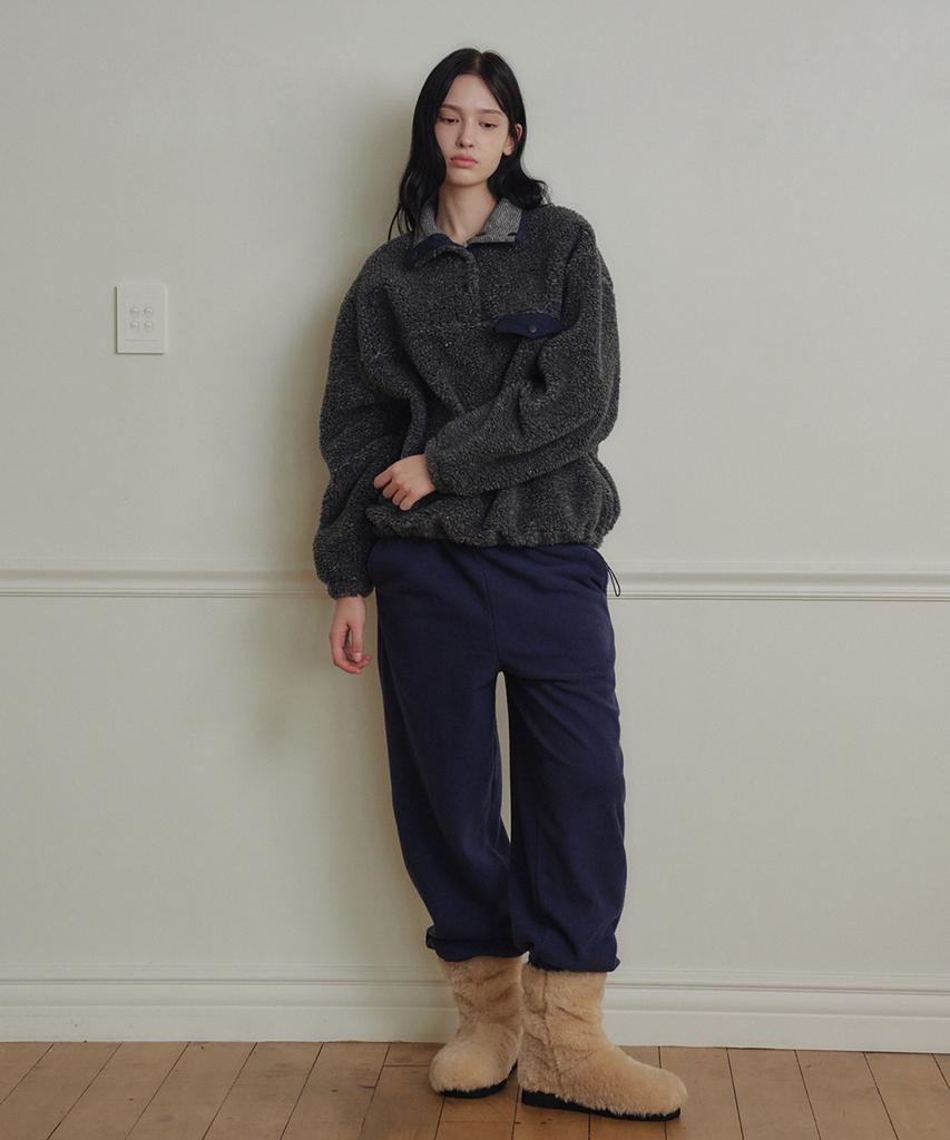 Marrot Dusty Fleece Pullover_Navy