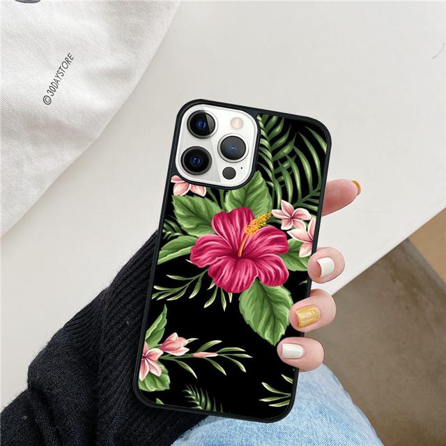 Monstera Blüte Tropische Grüne Blätter Handyhülle Cover für iPhone 17 Air 16 15 14 13 11 12 Pro Max PlusS Hülle