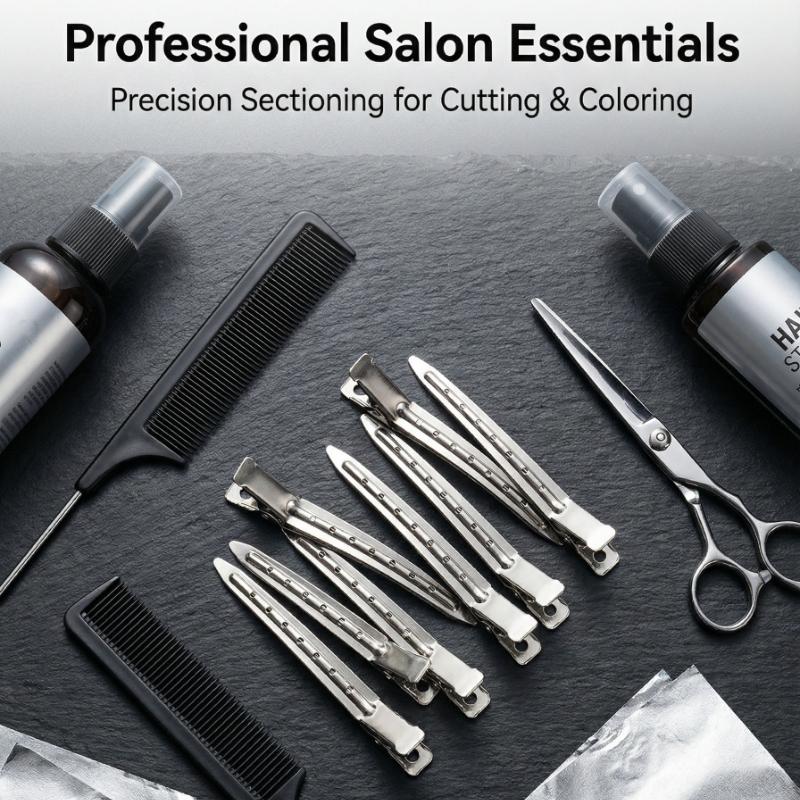 10 Stück/20 Stück/30 Stück/50 Stück Metall Haar-Sektionierklammern Set, Pin-Lockenklammern für Damen Schnabelklammer, Haarprodukte und Zubehör