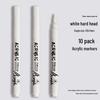 Black Acrylic Marker & Watercolor Brush Pen for Elementary Art - Washable & Layerable Colors for Kindergarten Drawing
