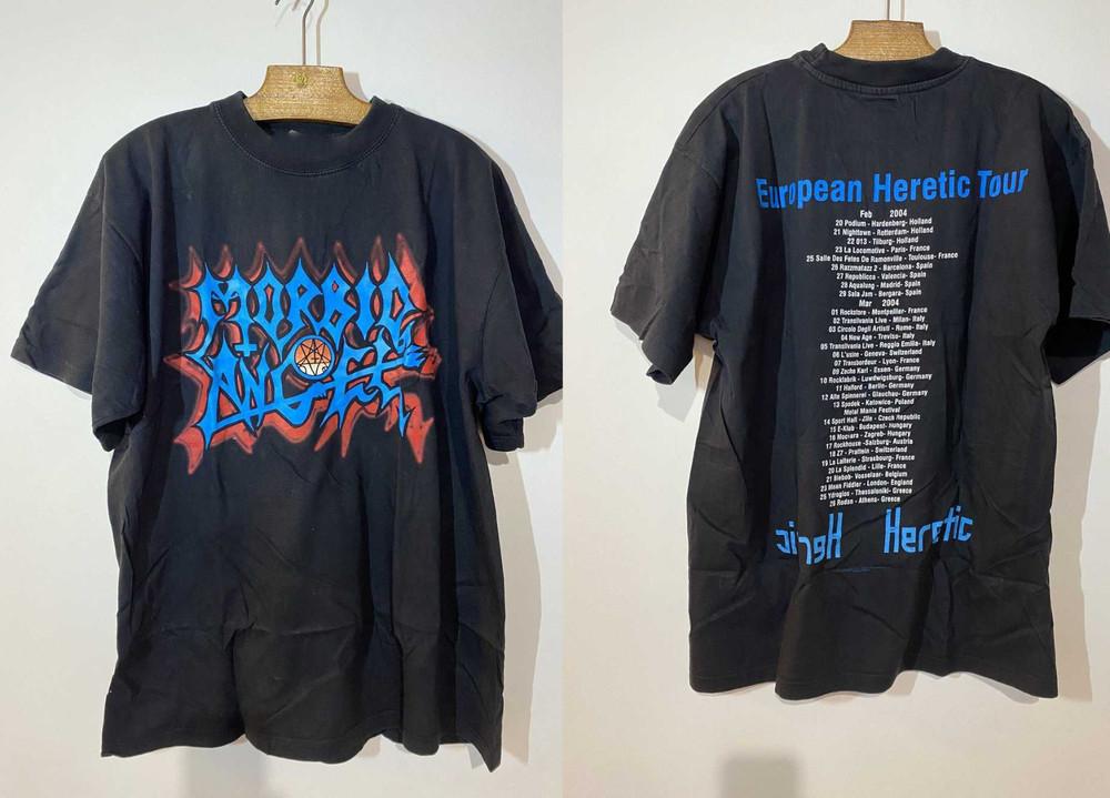 2 Sides Morbid Angel Heretic tour 2004 Black Shirt Reprint all size T368 Unisex T-Shirt XXXL