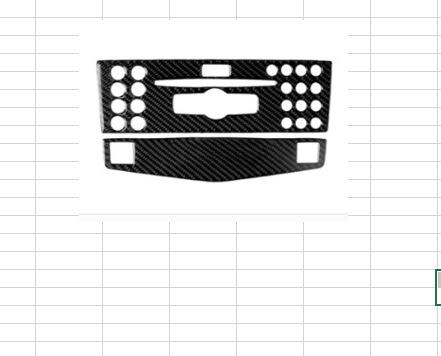 Suitable for Mercedes-Benz old C-class interior modified carbon fiber central control CD panel (w204 2007-2010)