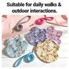 Fashion Rabbit Print Pet Harnesses With Detachable Leashes Soft Cotton Suitable for Small Animals