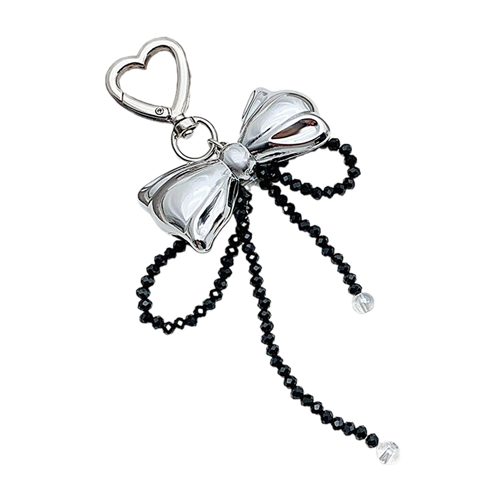 

Элегантный брелок-подвеска, стильная цепочка для сумки, аксессуар для сумки, многофункциональная подвеска для сумки, бисерный бант, подвеска для сумки