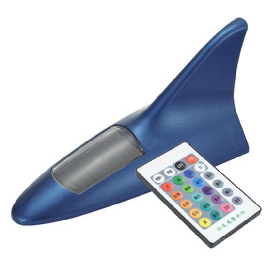 

Солнечные плавники акулы с антенной Управление освещением Дистанционное клейкое устройство Супер яркий универсальный внедорожник синий