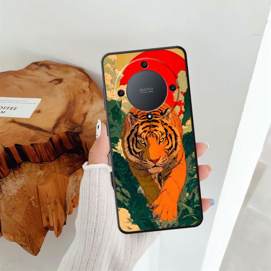 Cool Tiger Leopard Case for Honor X8 X9a 70 8X X5b 200 400 Lite Magic5Lite X7 X6 90 Funda Phone Cover