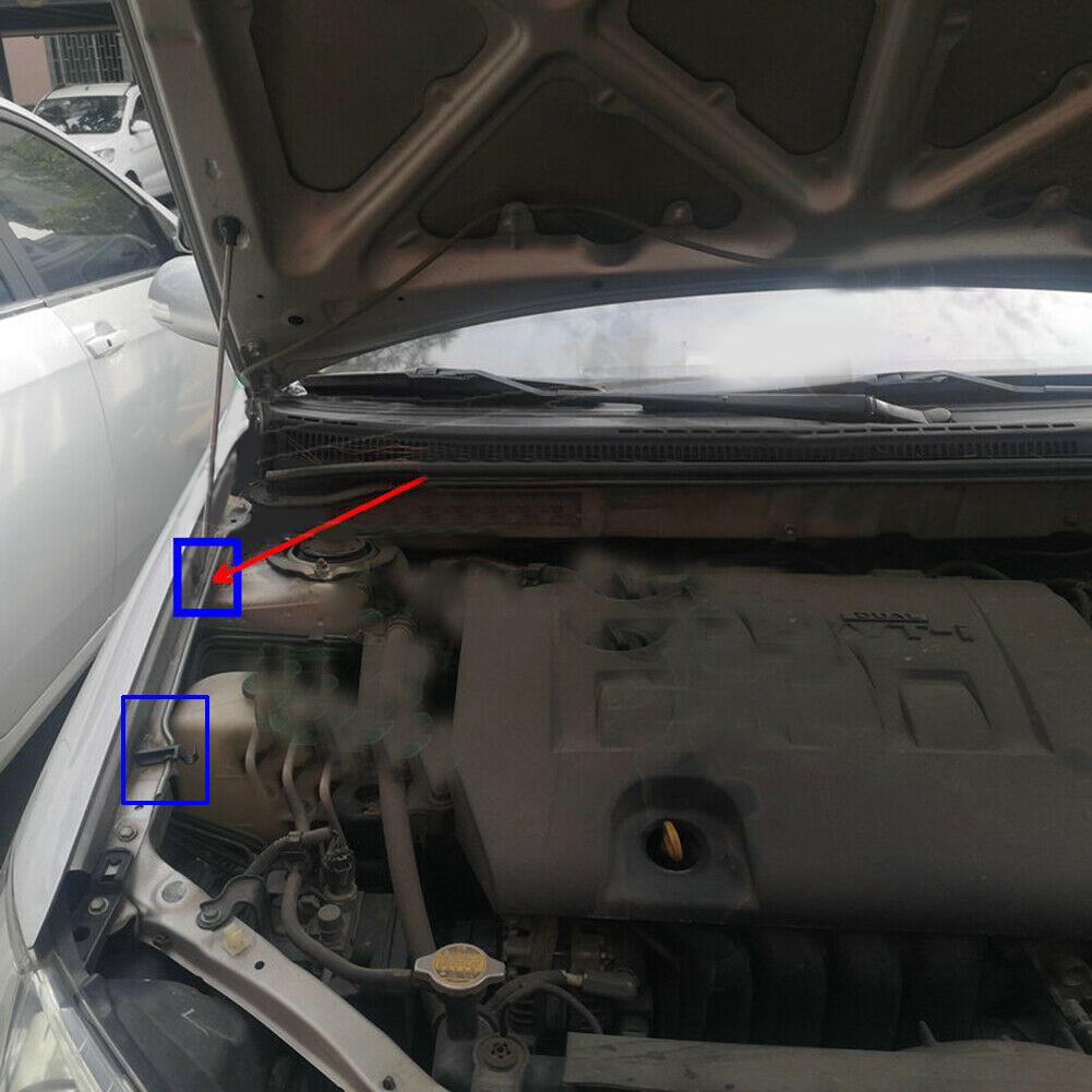 2 set di clip per asta di supporto del cofano dell'auto, occhiello in plastica, supporto per cofano 53452-02060 90480-15034 per Toyota Corolla 2003-2007