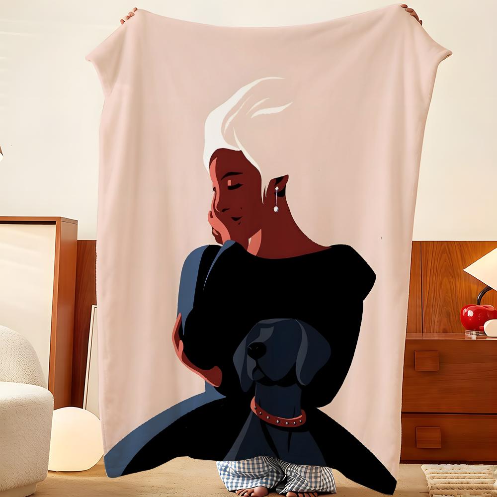 Artist P-Paul S-Sirand Throw Flannel Throw Blanket, Lightweight Cozy, Durable Washable Cute Cool