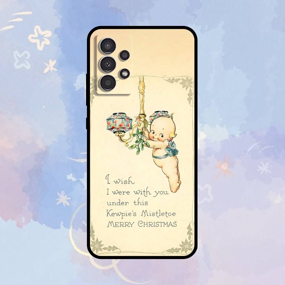 

AAA Kewpie Cute Angel Phone Case For Samsung Galaxy A73,A72,A71,A70,A53,A52,A51,Others Soft Black Cover Samsung a12