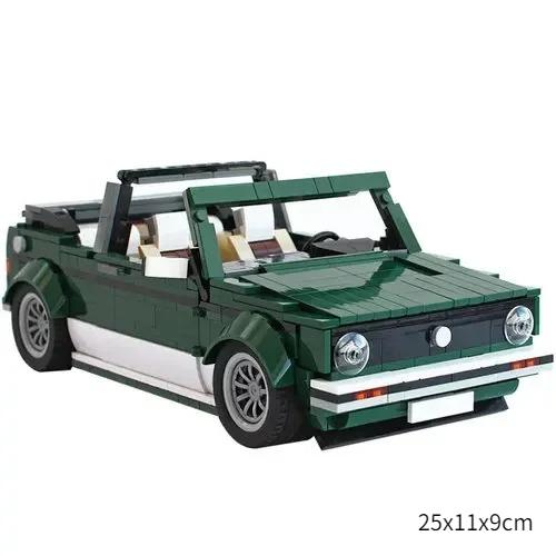 AAXQ1 MOC Urban Sport Vehicles Building Blocks Kit Speed MK1 High-Tech Cabriolet Car Model Children's Assembly Toy Adult Birthday Gift