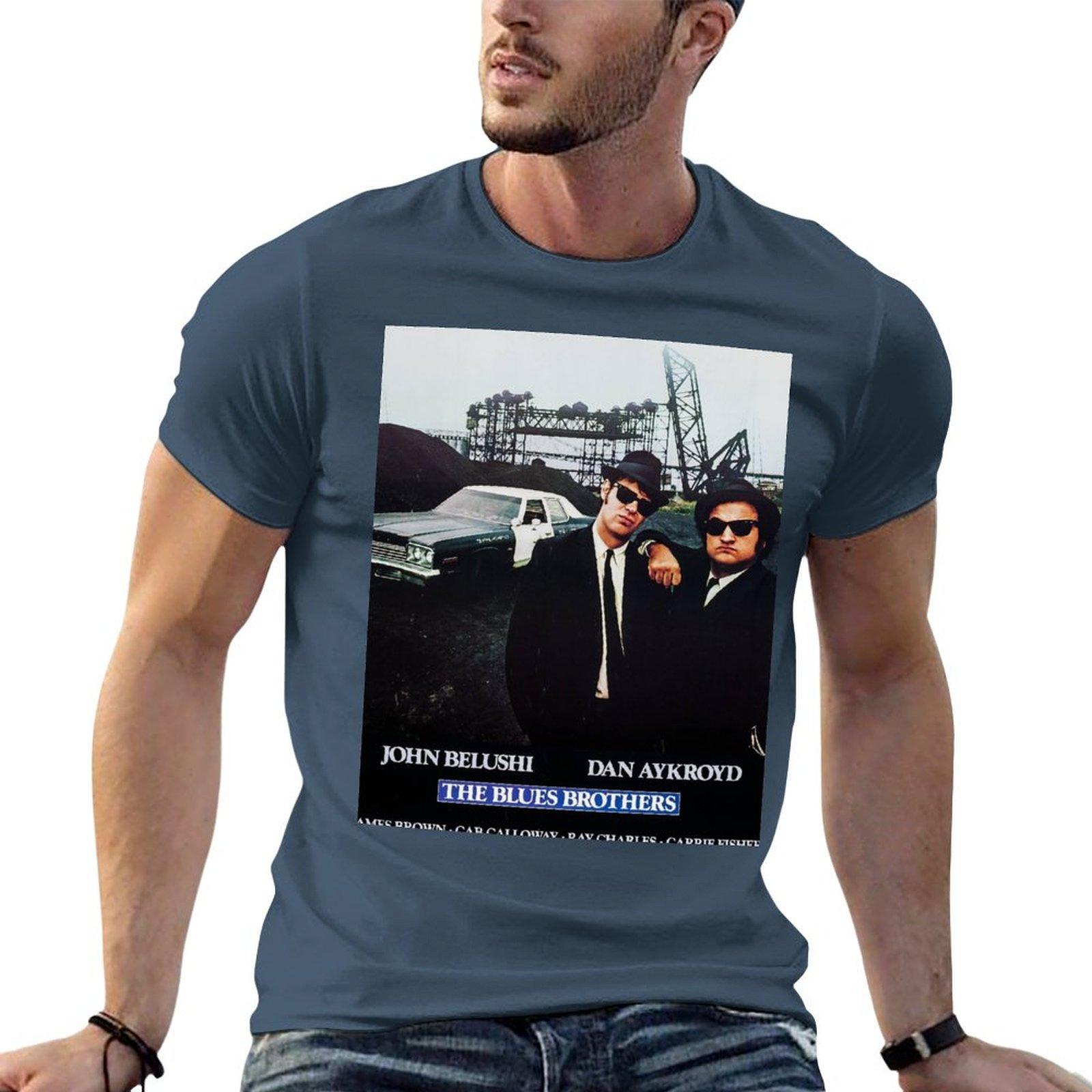The Blues Brothers Movie Poster T-Shirt Unisex t shirts cotton cotton tshirt 100% T-Shirt S