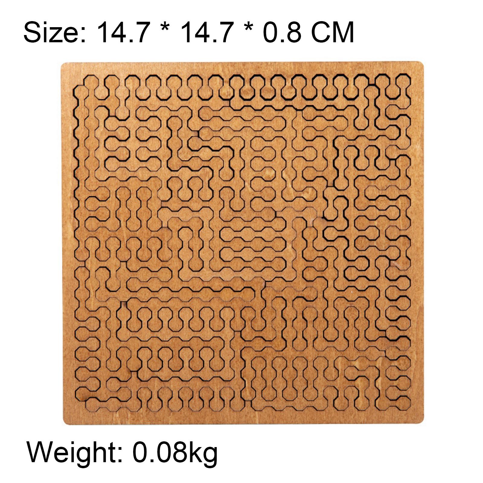 Fractal Tray Puzzle a mind-bending wooden puzzle a unique and creative irregul