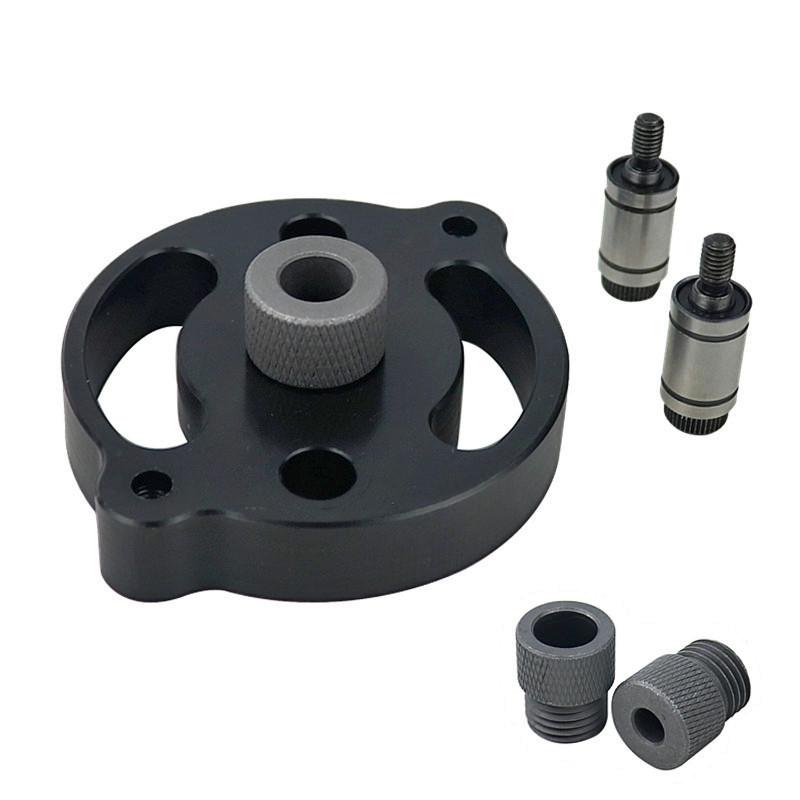 Upgraded 3-10mm Vertical Pocket Hole Jig Self Centering Dowelling Jig Woodworking Alloy Hole Drill Guide Puncher Locator Tools