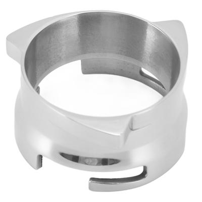 Coffee Dosing Funnel Stainless Steel Firmly Link Easy Installation Rotatable Dosing Funnel 54mm for Cafe