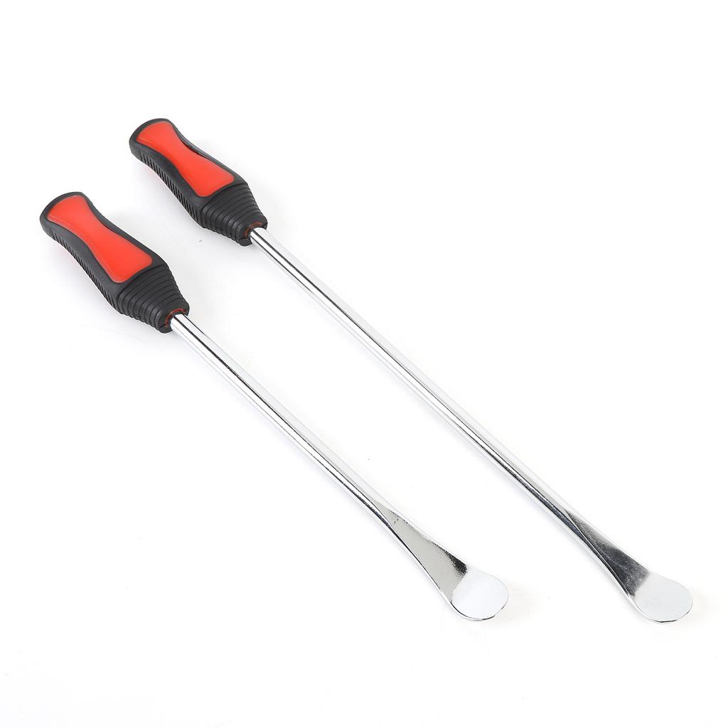 2pcs Tire Spoons 11.81in 14.57in Carbon Steel Ergonomic Handle Motorcycle Tire Changing Lever for Dirt Bike