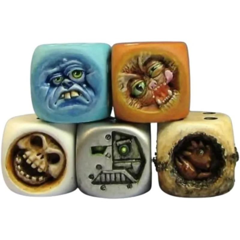 5pcs Set Monster Dice, Dungeons and Dragons Dice, Monster Dice Set for Table Games, Dungeons and Dragons Dicelings, Role Playing