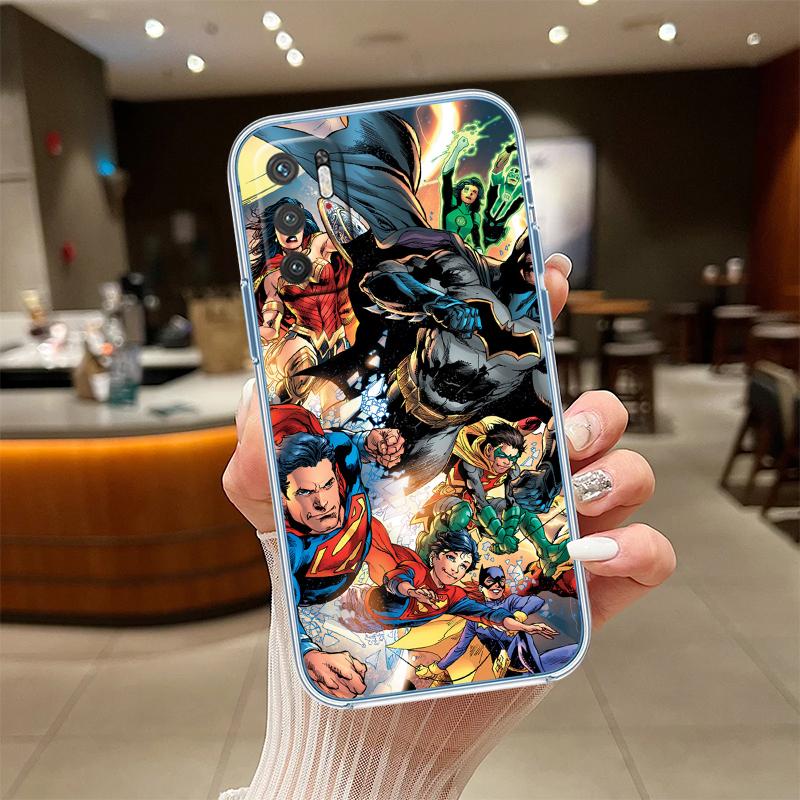 RE42 Justice league Transparent Phone Case for Motorola Moto Edge 20 30 40 50 S30 Fusion Ultra Pro Neo Lite + G200 G23