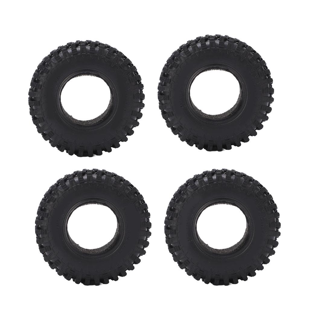 4PCS RC Wheel Tire Rubber Tyre 51mm Diameter for Axial SCX24 1 24 Remote Control Cars