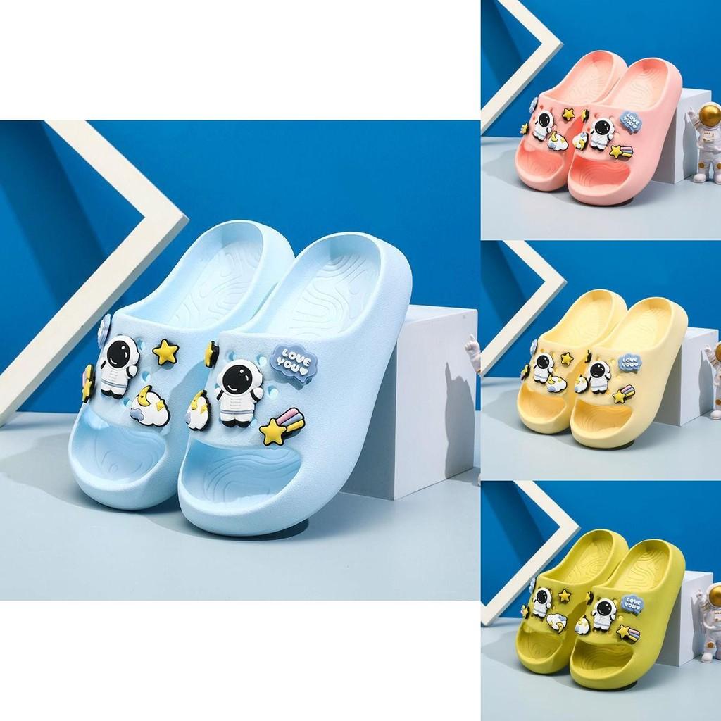 Colorful Astronaut Mini Childrens Slippers Fun Eva Slide Sandals For Indoor And Outdoor Use