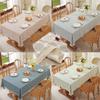 Nordic Tablecloth Fabric Cotton And Linen Small Fresh Small Plaid Rectangular Simple Dining Table Cloth Tablecloth Cover Cloth Retail