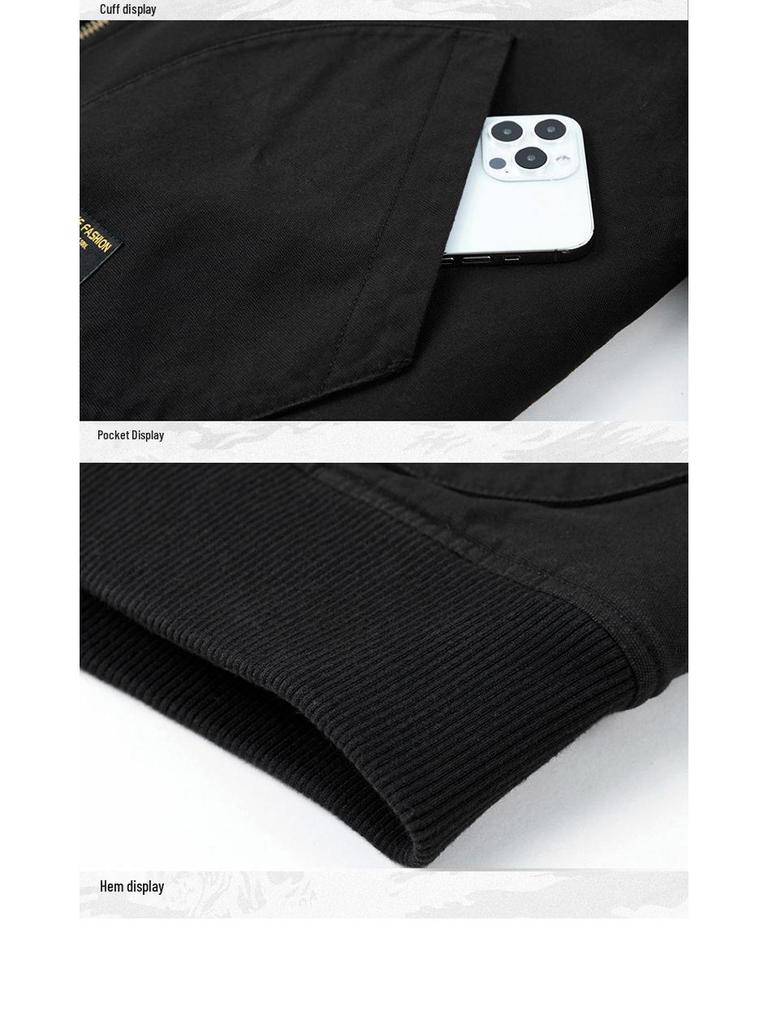 Men's Casual Hooded Windbreaker: Spring & Autumn Fashion Flight Jacket