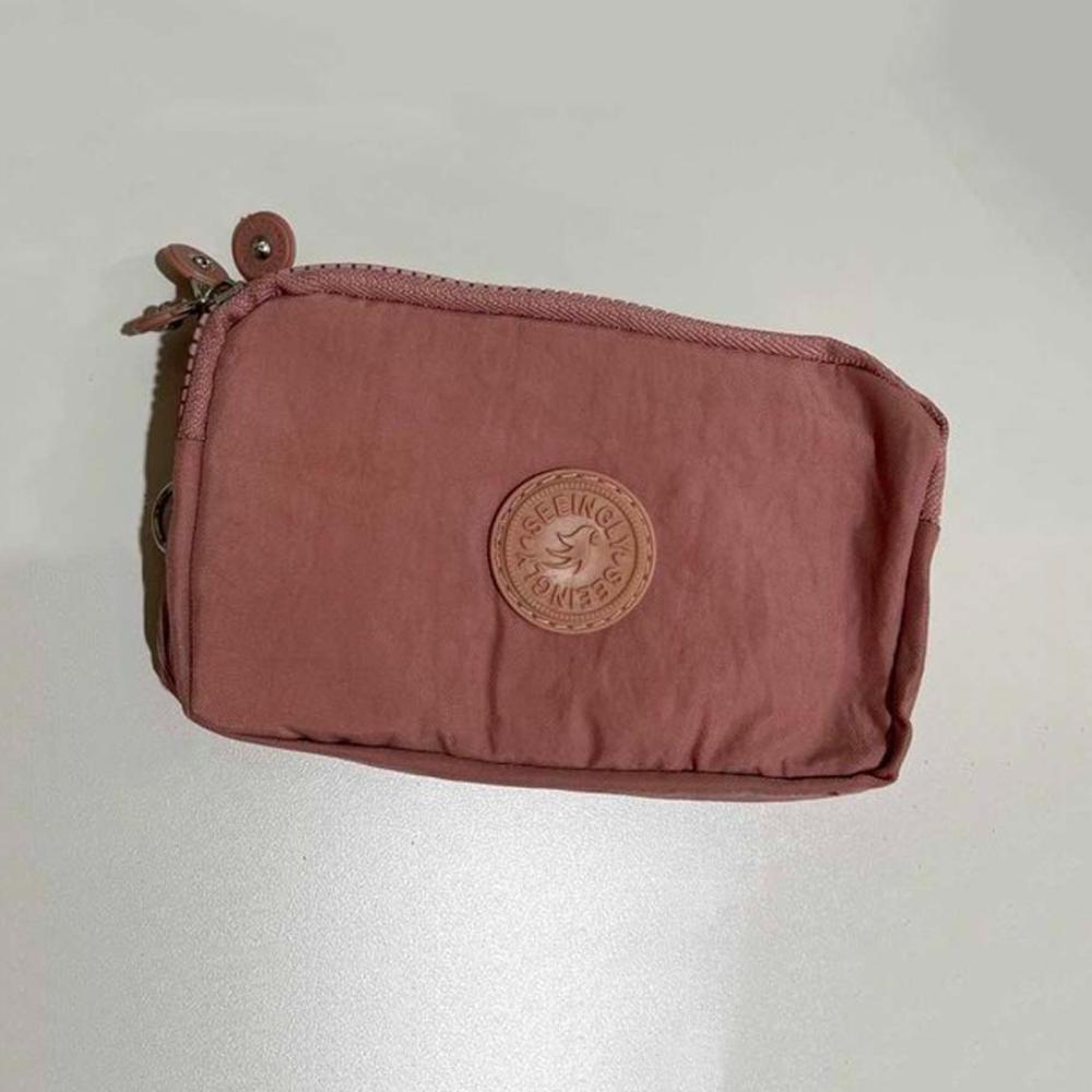 Large Capacity Men Cloth Wallet With Lanyard Nylon Phone Bag Korean Style Simple Money Bag Unisex