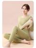 Women's German Cashmere Silk Thermal Underwear Suit - Self-Heating, Velvet-Lined for Autumn/Winter, 37°C Constant Temperature