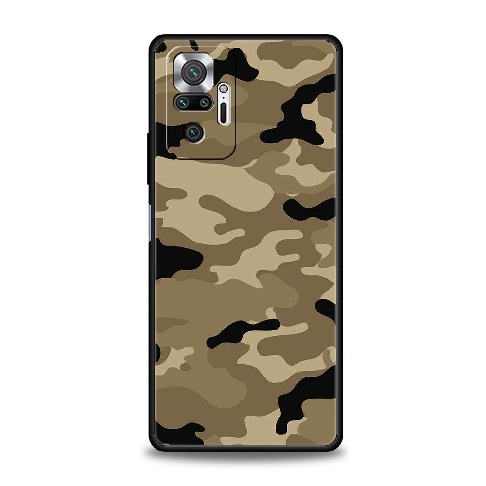 Camouflage Camo Military Army Phone Case For Xiaomi Redmi Note 13 12 5G 11 10 Pro Plus 4G 9S 9 8 7 9T 13C 10C 9C 9A Soft Cover