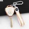 2 3 Buttons Golden Tpu Car Key Case Cover Shell For Toyota Corolla Hilux Vitz Rav4 Aqua Camry Land Cruis Fob Keychain Holder