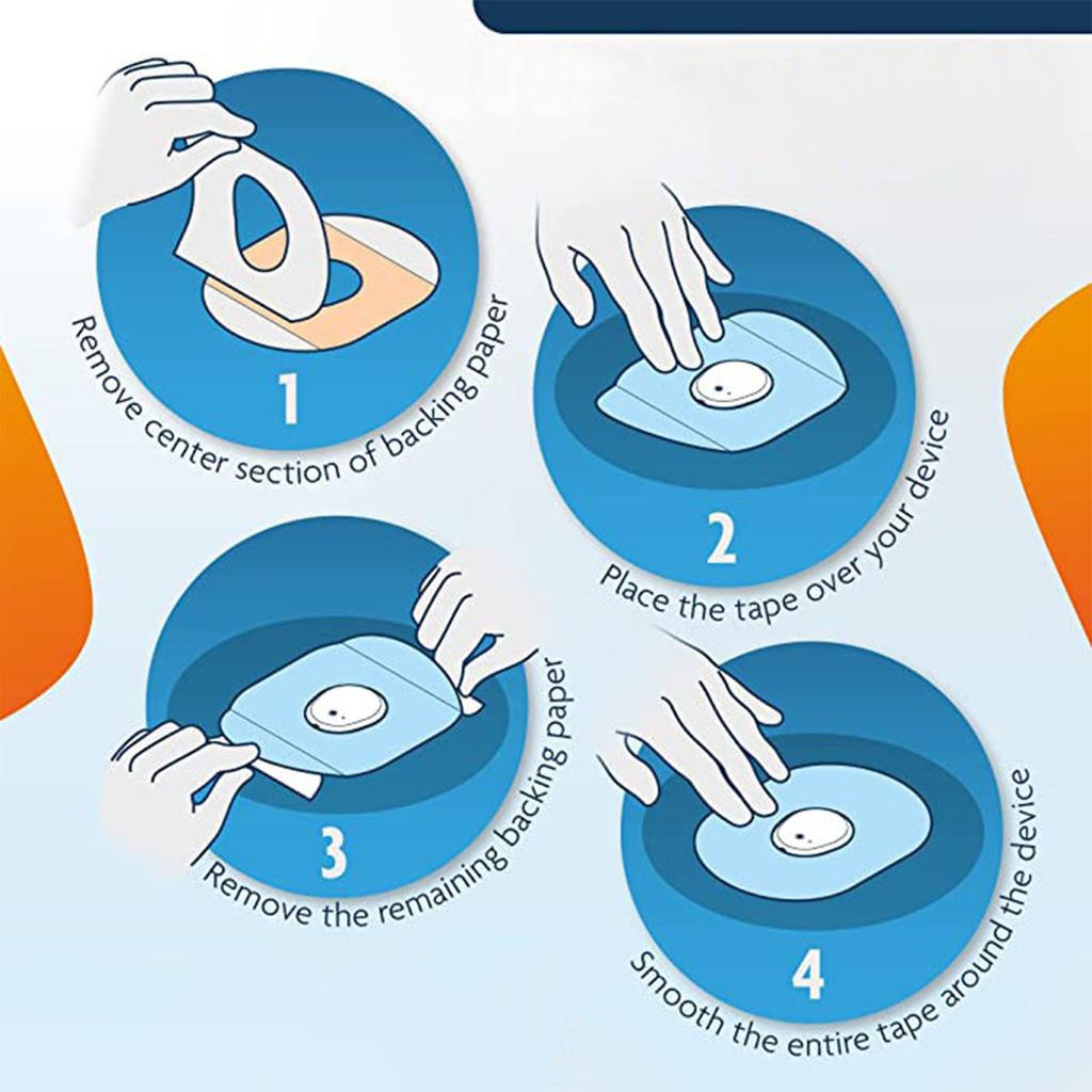 30 Pcs Sensor Covers for G6 9 Flower Patterns Adhesive Nonwoven Pre Designed Hole Breathable Sensor Patches