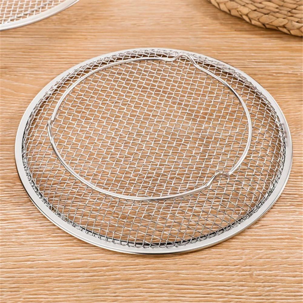 Large Mesh Design Stainless Steel Frying Filter Round Net Frying Basket Mesh Plate  Fried Chicken