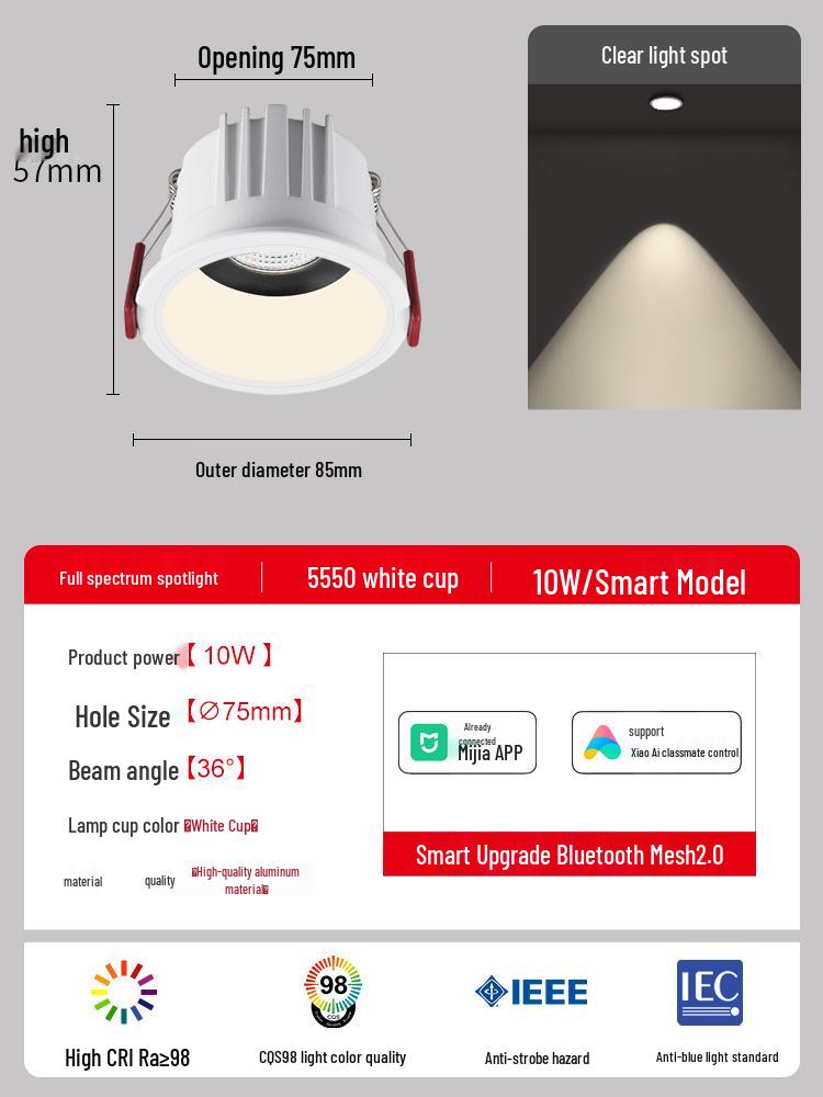 Recessed Downlights & Ceiling Spotlights for Living Room - Small Hill Wall Wash Lights