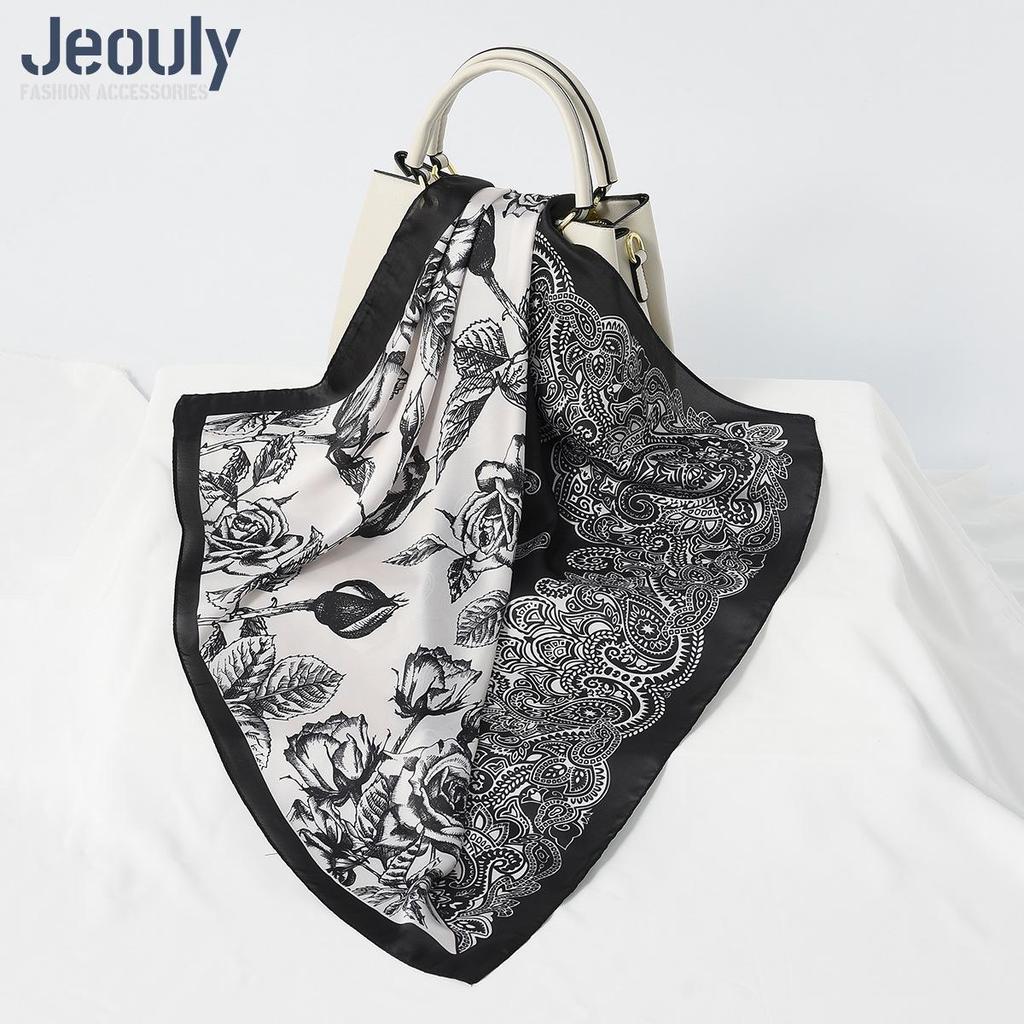 Cross-Border 70cm Silk Cashew Print Scarf - Autumn/Winter Women's Fashion Headscarf