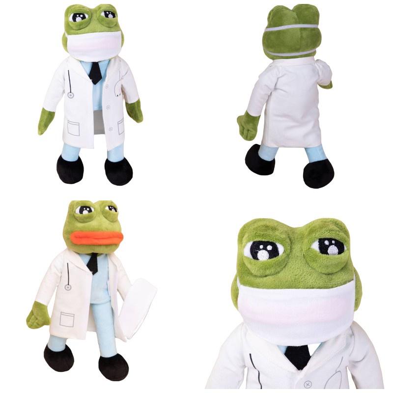 Sad Frog Pepe Plush Toy Cute Doctor Shaped Stuffed Animal
