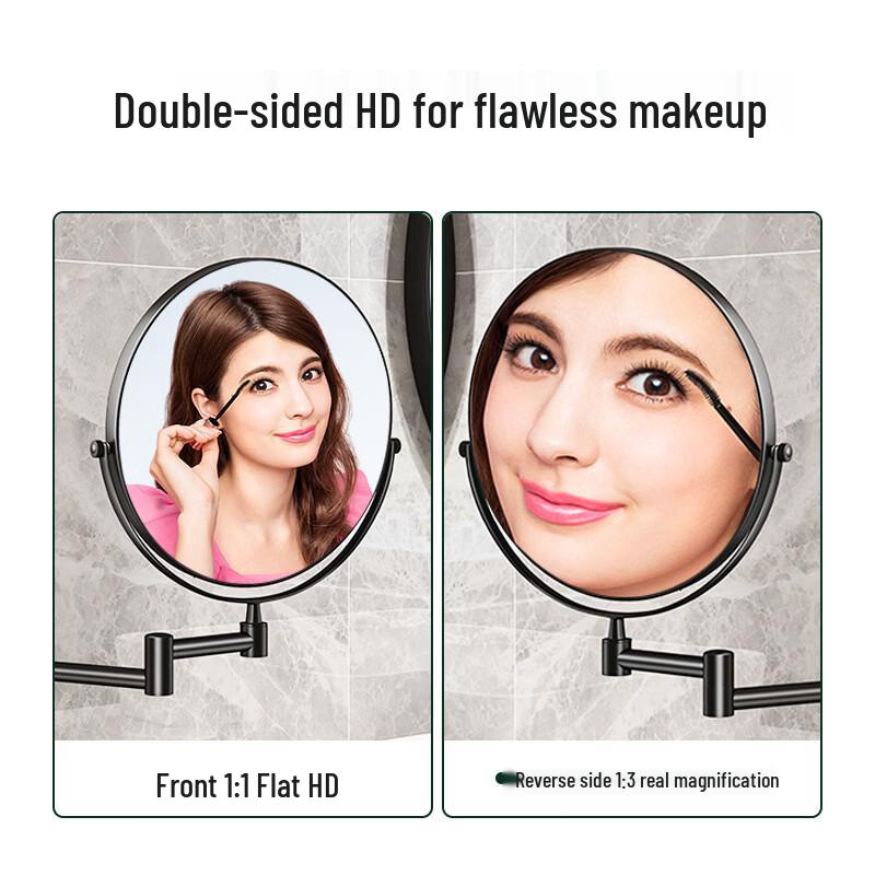 8-Inch Double-Sided Wall-Mounted Makeup Mirror