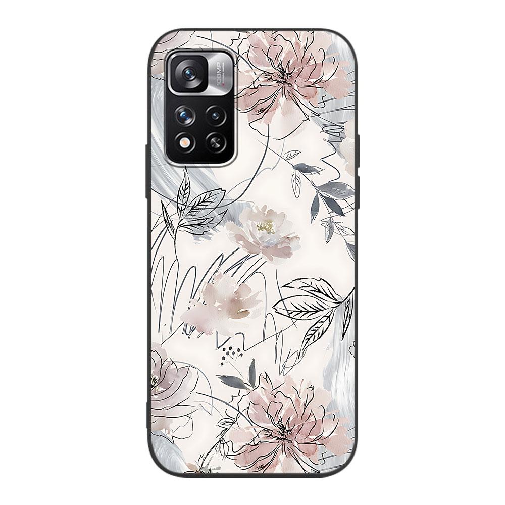 Rose Love Heart Gold Case for Xiaomi Redmi 10A 10C 9C 12C 9A 9i 10 12 9 Prime 9T K40 Pro Soft TPU Mobile Phone Bag Cover