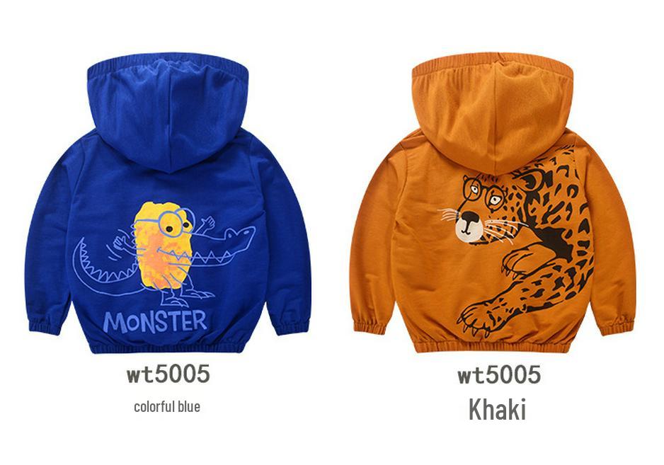 Betop Kids' Korean Style Cartoon Hooded Sun Protection Jacket