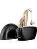 Hearing Aid Headset: Dual Ear Sound Amplifier with Portable Charging