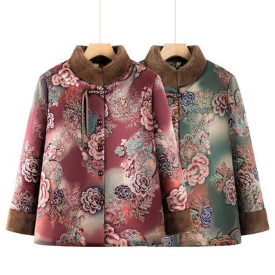 Elderly Cotton-padded Clothes Thickened Winter Cotton-padded Clothes Fleece Jacket Tang Clothing Warm Old Lady Cotton-padded Jacket Outer Wear